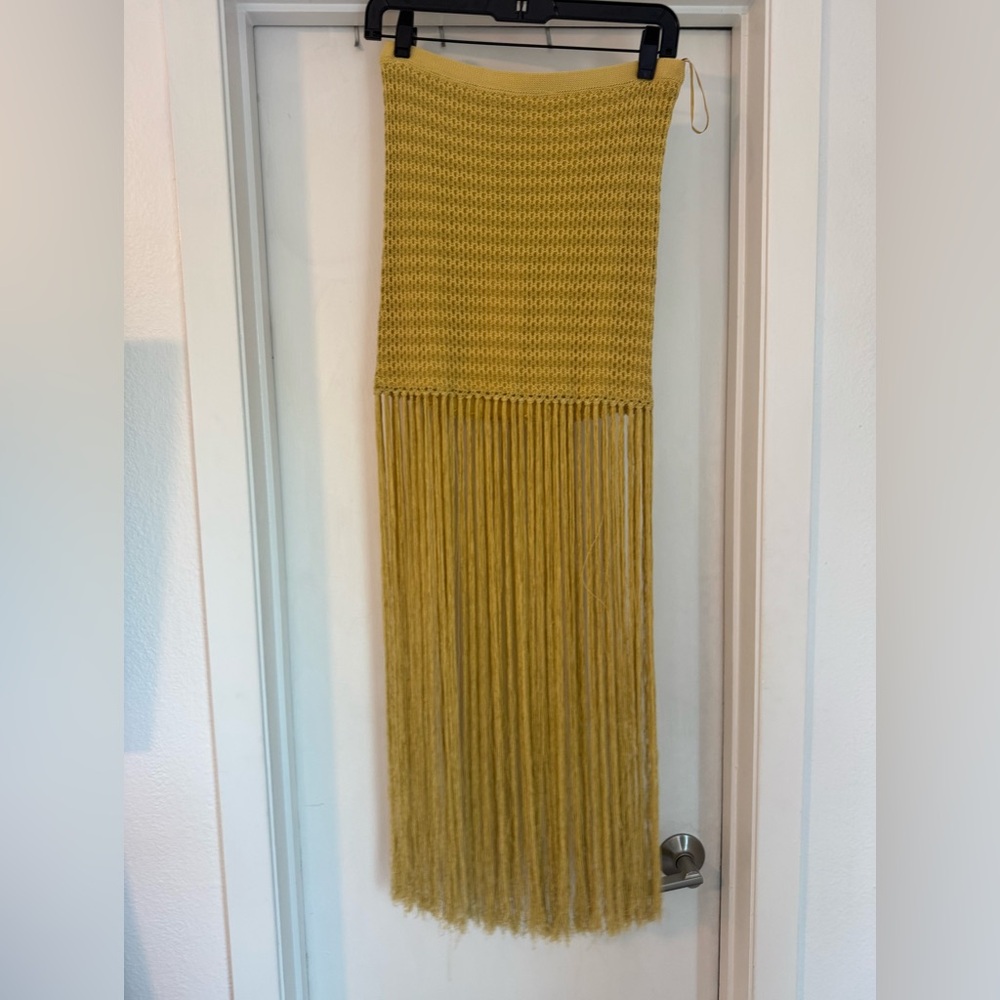 Bec & Bridge fringe mini skirt